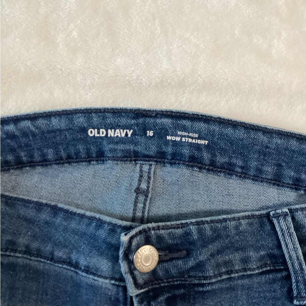 Old Navy Women's High Rise Dark Blue Jeans